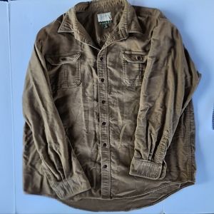 Cabela's Outfitter Series Brown Long Sleeve Button Down Shirt